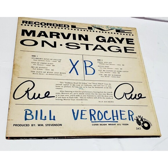 Vtg Marvin Gaye Recorded Live On Stage Rare 33 RPM 12 Vinyl Album - Picture 13 of 16